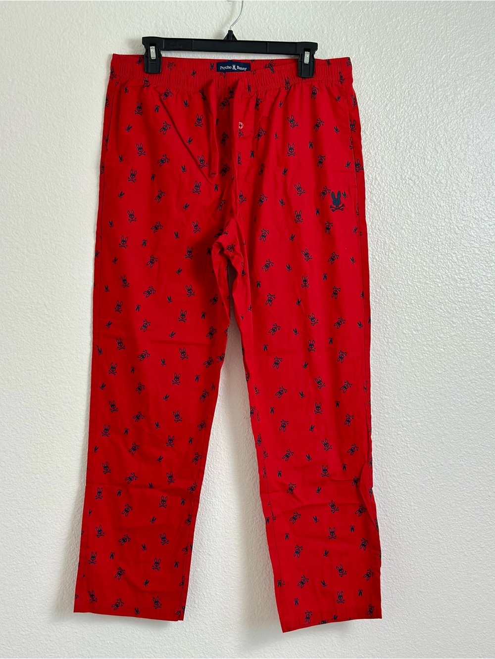 Psycho Bunny Men’s Red Pajama Bottoms Size Medium